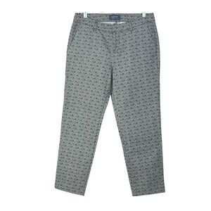 Old Navy Harper Geometric Print Mid Rise‎ Ankle Pants Women Size 4 Regular